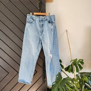 Levi’s Ribcage Straight Ankle Jeans Size 32 High Rise Waist Defining